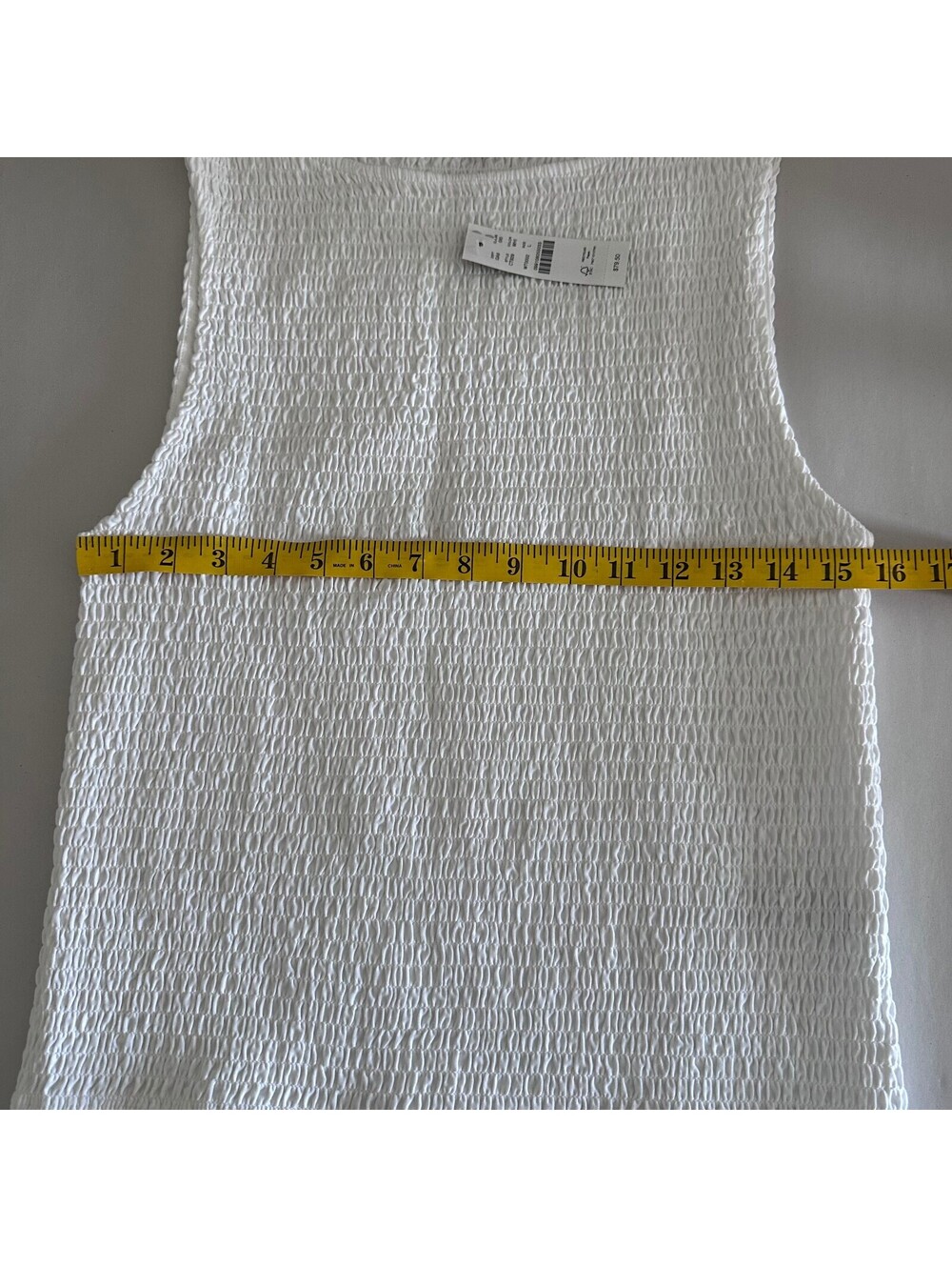 NWT J.Crew Smocked shell tank top - Picture 5 of 7